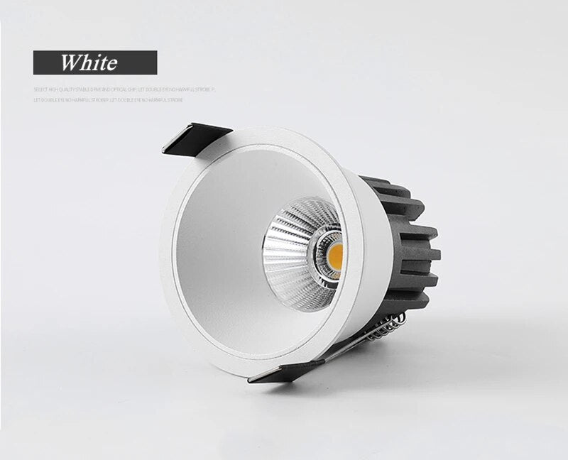 LED COB Einbaudownlight, dimmbar, 7W,9W,12W,15W