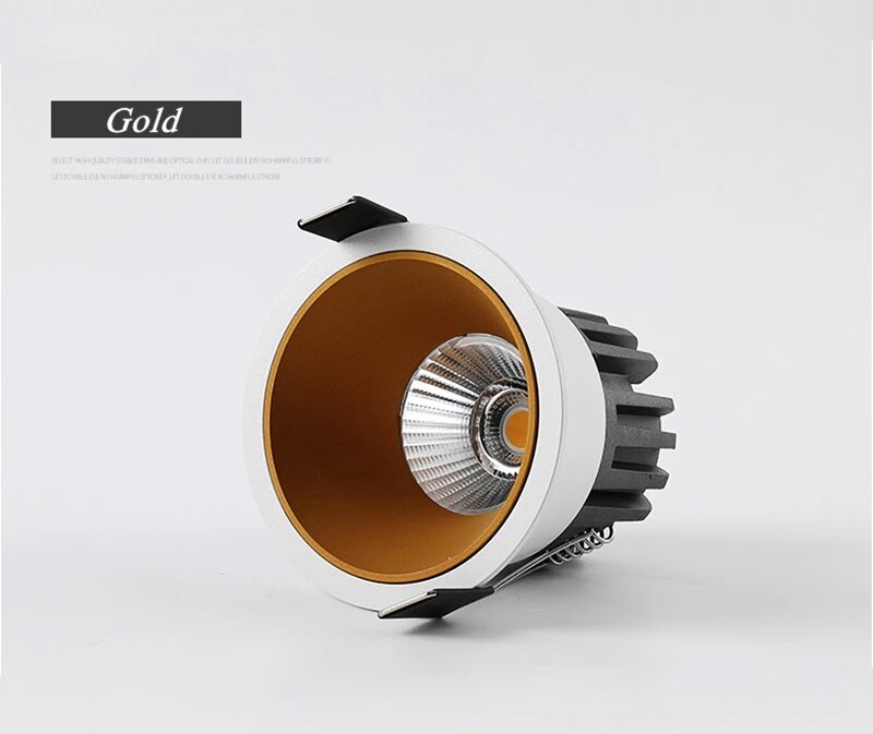 LED COB Einbaudownlight, dimmbar, 7W,9W,12W,15W