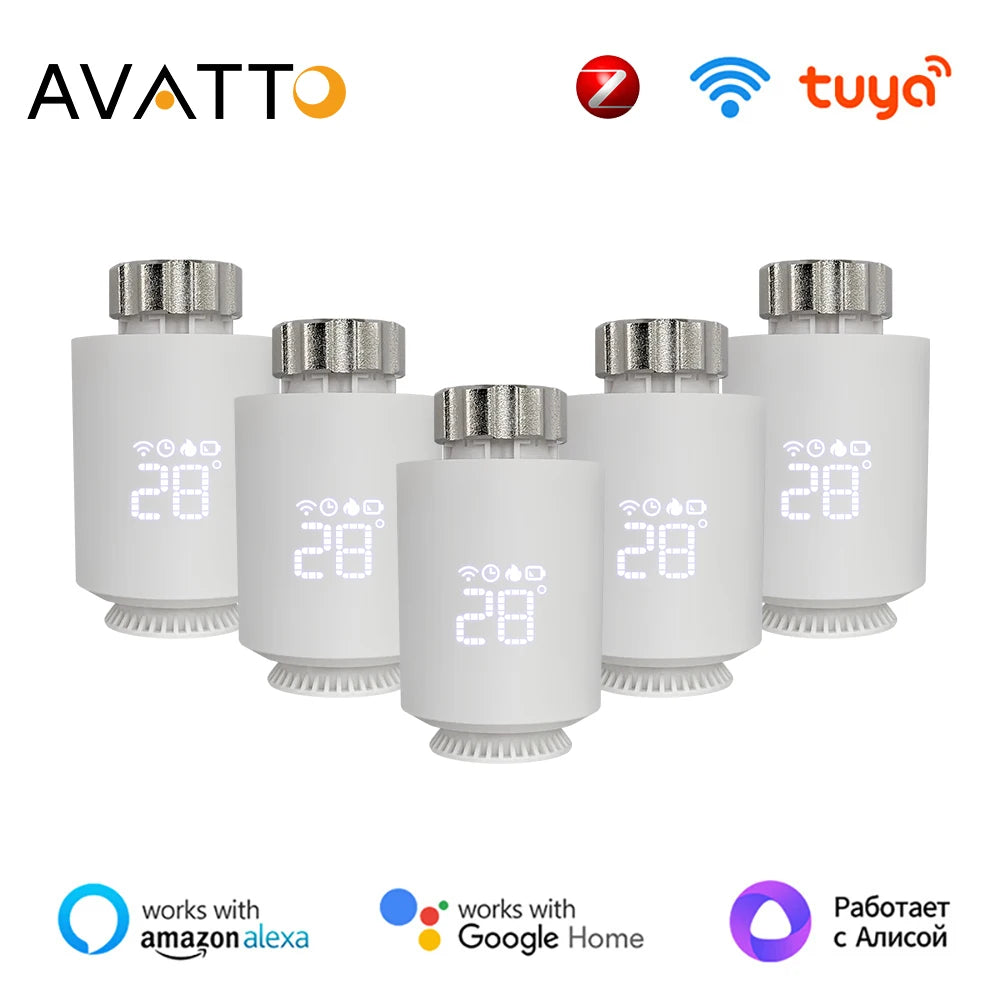 Wifi smart Raumthermostat, Stellantrieb, Heizungstemperaturregler,&nbsp; Alexa Google, Tuya, ZigBee