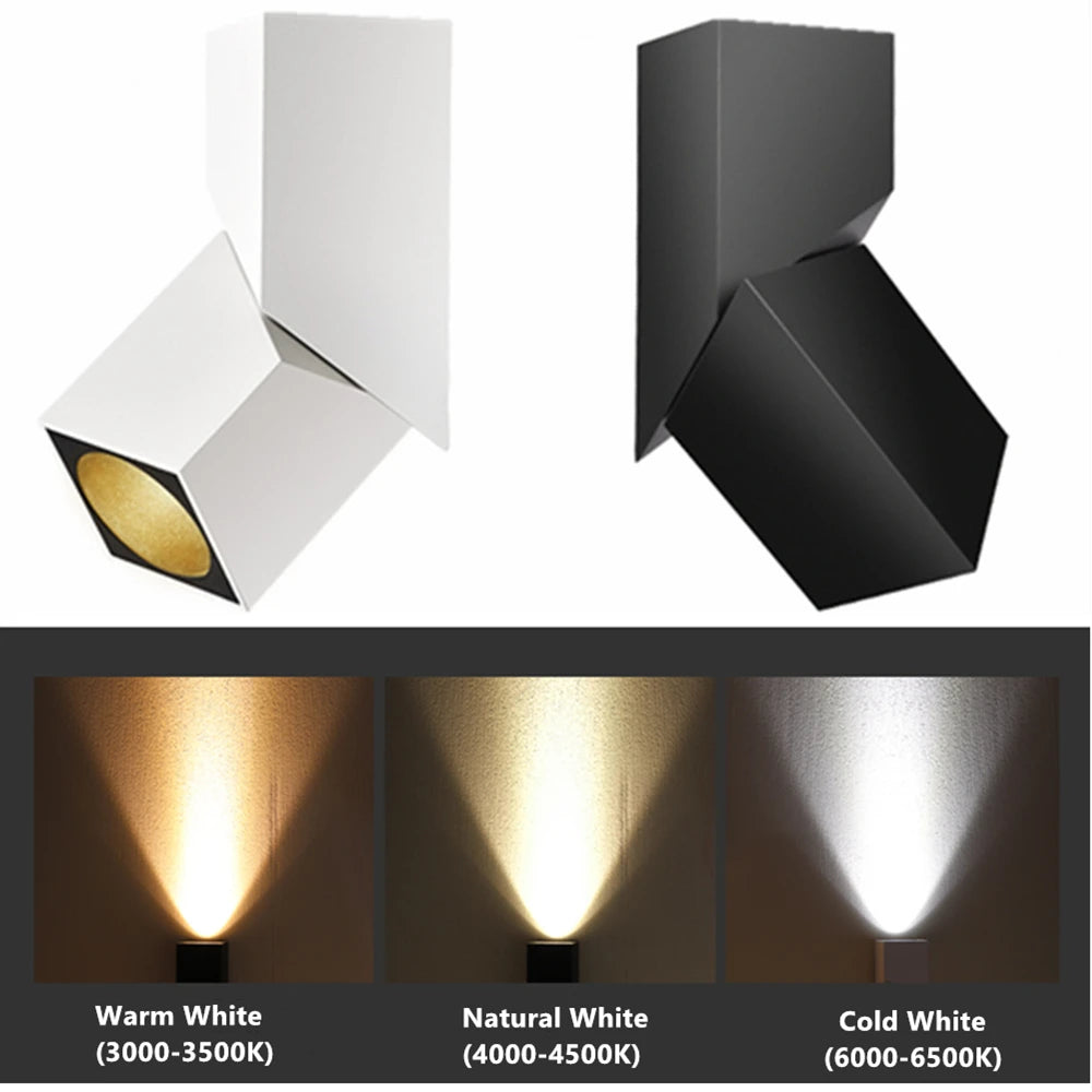 Dimmbarer faltrotations LED-Downlight  10W, 15W, 18W, Cob AC85~265V