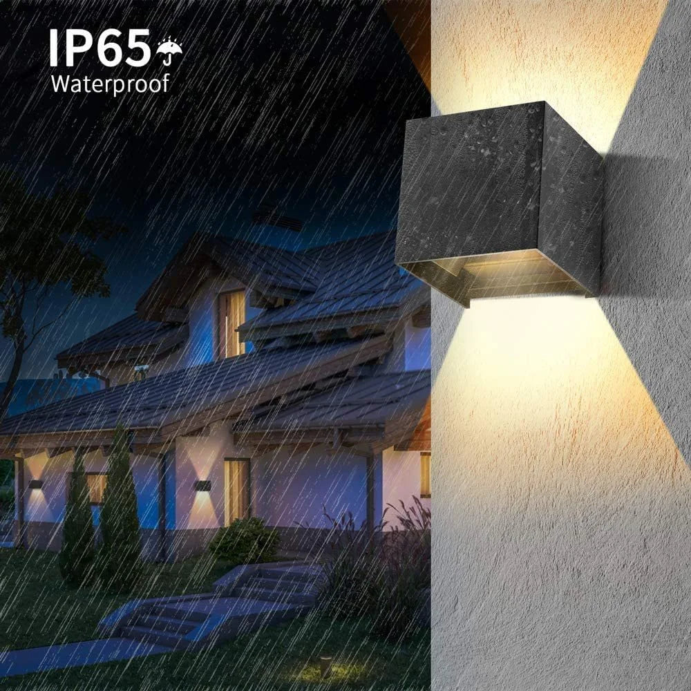 SUNMEI 12W LED Wall Light Outdoor Waterproof IP65