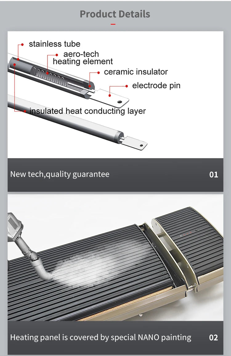 Heater Infrarot Panel Wand-Deckenheizung outdoor 2400W mit Fernbedienung