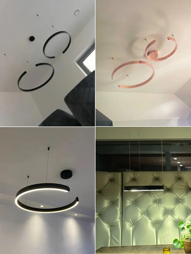 LED design Pendelleuchte Ringleuchte