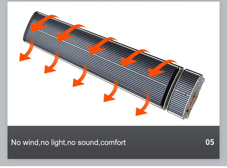 Heater Infrarot Panel Wand-Deckenheizung outdoor 2400W mit Fernbedienung