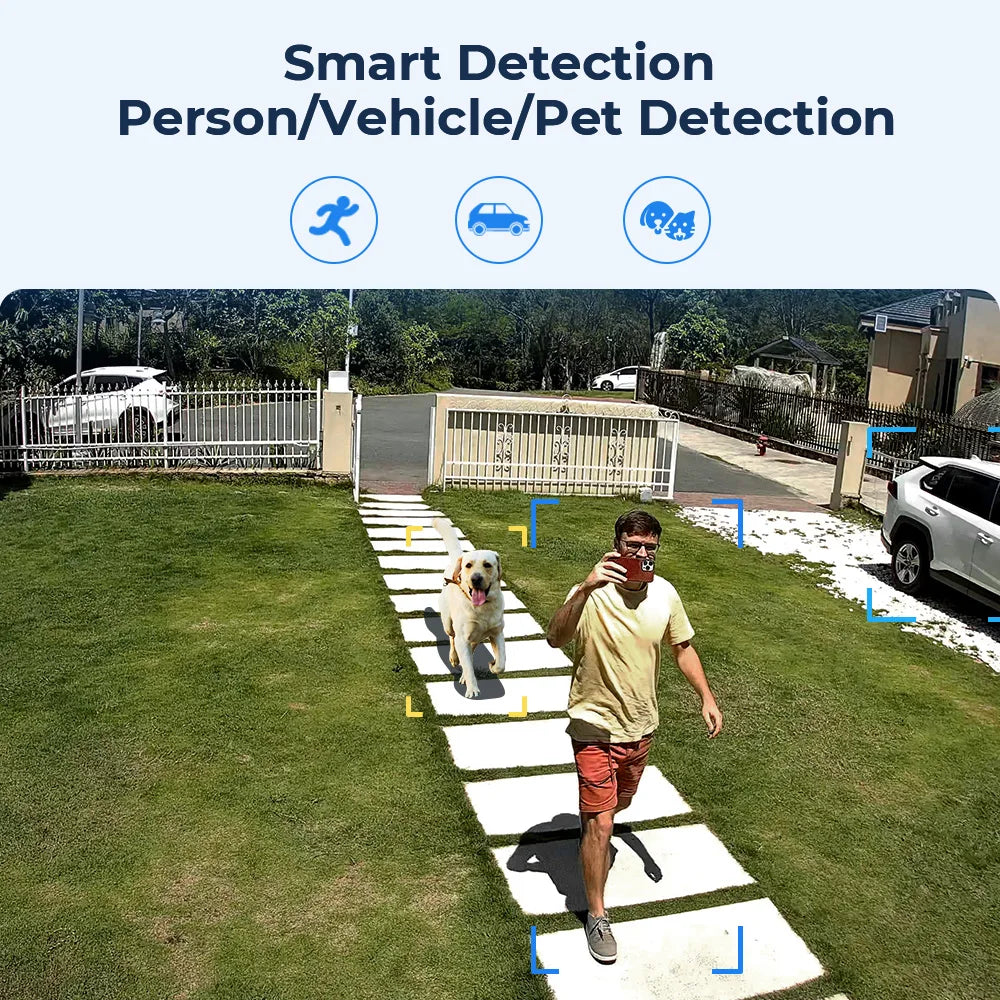 ReReolink Track mix Serie Poe &amp; Wifi Kamera 4k Dual Lens Ptz Auto Tracking Outdoor auto Haustier und menschliche Erkennung 8mp IP Überwachungskamera