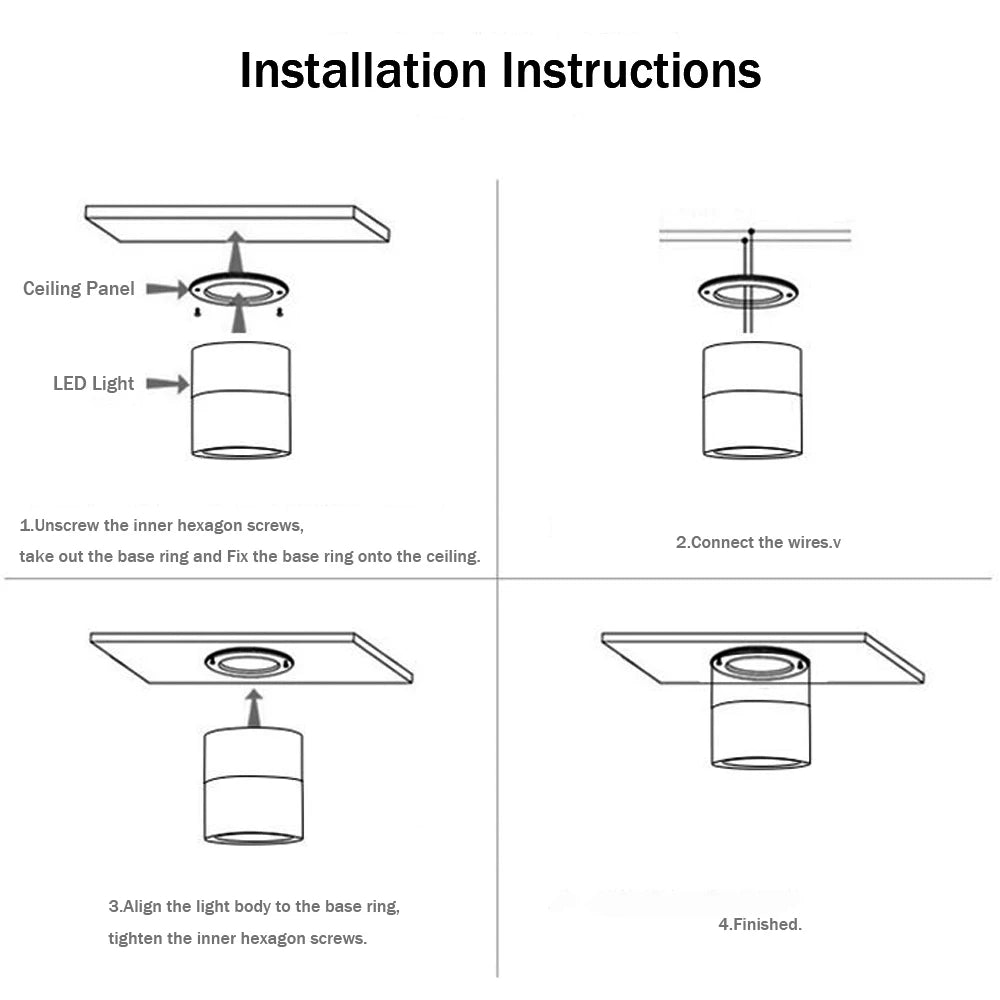 Dimmbarer faltrotations LED-Downlight  10W, 15W, 18W, Cob AC85~265V