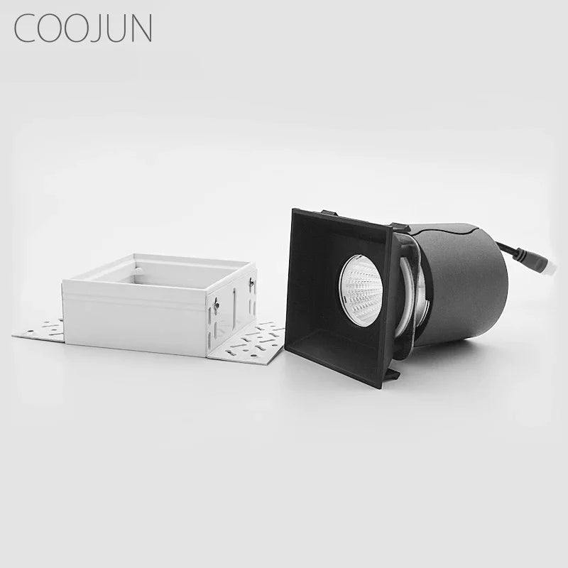 COOJUN LED Einbaudownlight rahmenlos, abnehmbares u. austauschbare Modul, Spotlight